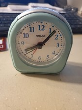 Sharp Travel Alarm Clock with Snooze Light Quartz Analog Model SPC844 - Tested
