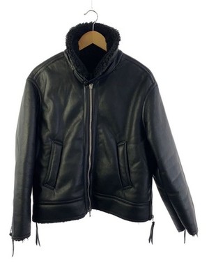 Wym Flight Jacket/-/Leather/Blk/Plain 3644