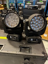 CHAUVET Rogue R2 Wash 19x15w Zoom Moving Head Light Pair Broken Parts READ
