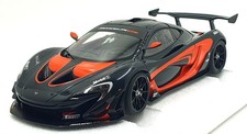 Autoart 1/18 Scale Diecast 81543 - McLaren P1 GTR Dark Hyper Silver/Red Accents