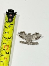 US Army Colonel Eagle Rangabzeichen Pin Abzeichen silberfarben Militäruniform USA