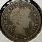 1892 (P) Barber Dime - Good+ - First Year of Series - Free Shipping!