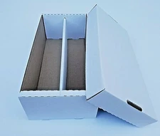 1600-Count 2-ROW Collectible TRADING CARD CORRUGATED Cardboard STORAGE Shoe Box!