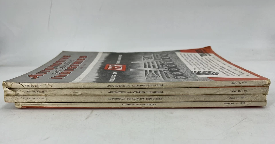 AUTOMOTIVE INDUSTRIES (1) AND AVIATION (3) MAGAZINE 4PC LOT Foto 3 de 4