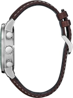 Citizen CA0851-05X Eco-Dive Brycen Chronograph Brown Leather Strap