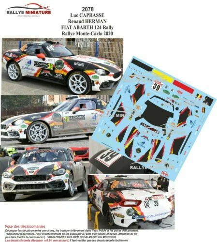 Modellini statici di auto da corsa Rally IXO per Abarth