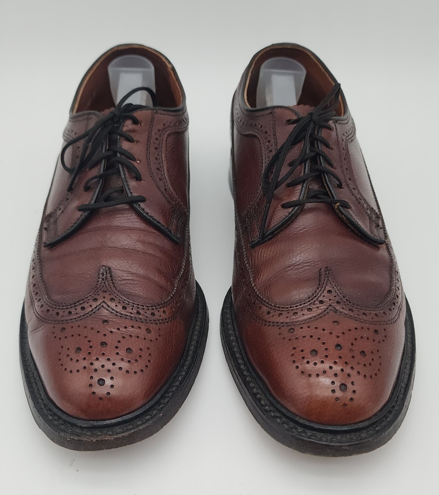 Knapp Wingtip Brown Pebblegrain Longwing Wingtip … - image 1