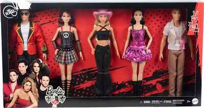Barbie RBD Band Fashion Doll Set Roberta Mia Lupita Diego Giovanni HXJ69  NEW