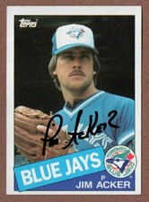 1985 Topps #101 Jim Acker  Blue Jays  Autograph Signed  (20% *Rebate w 10+)
