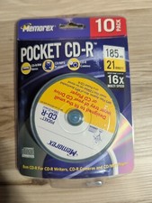 Memorex 10 Pack CD-R 210MB Speed 24 Min. Computers CD Players MP3 Camera New