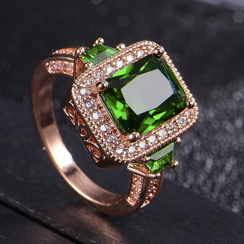 Peridot rose gold deals