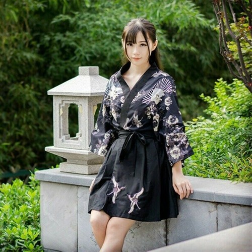 Women Kimono Cardigan Japanese Coat 