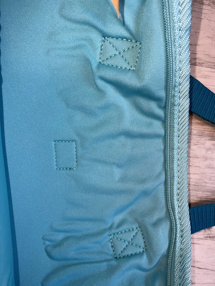 Bolsa de transporte para laptop Lilly Pulitzer azul água laranja floral neoprene - Imagem 3 de 4