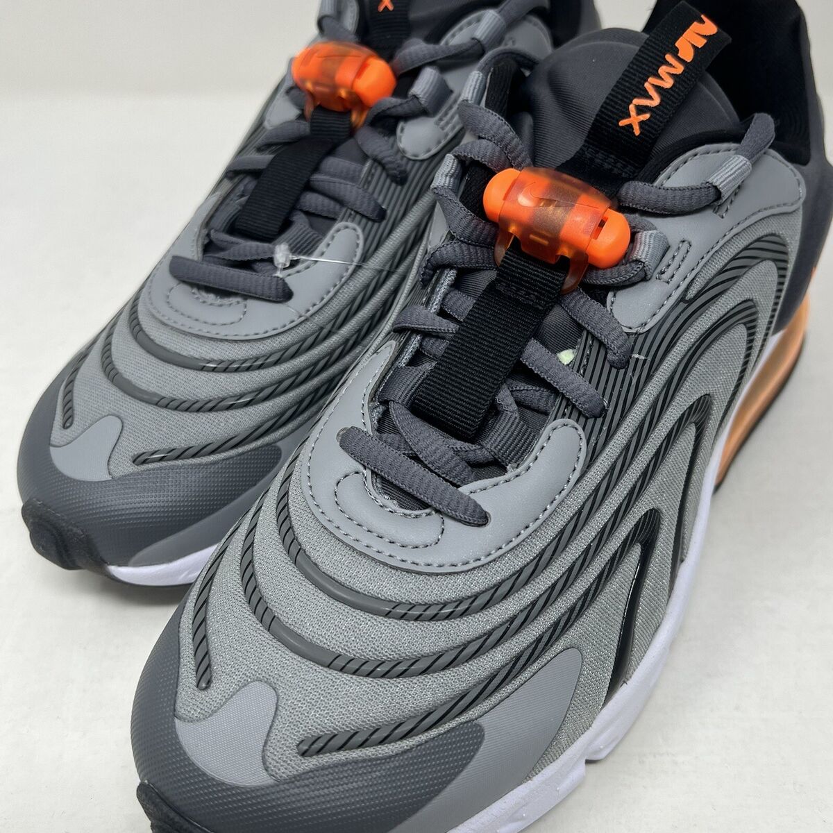 公式正規品!★ AIR MAX 270 REACT GREY Nike Air Max 270 React ENG Iron Grey Total Orange CT1281-002