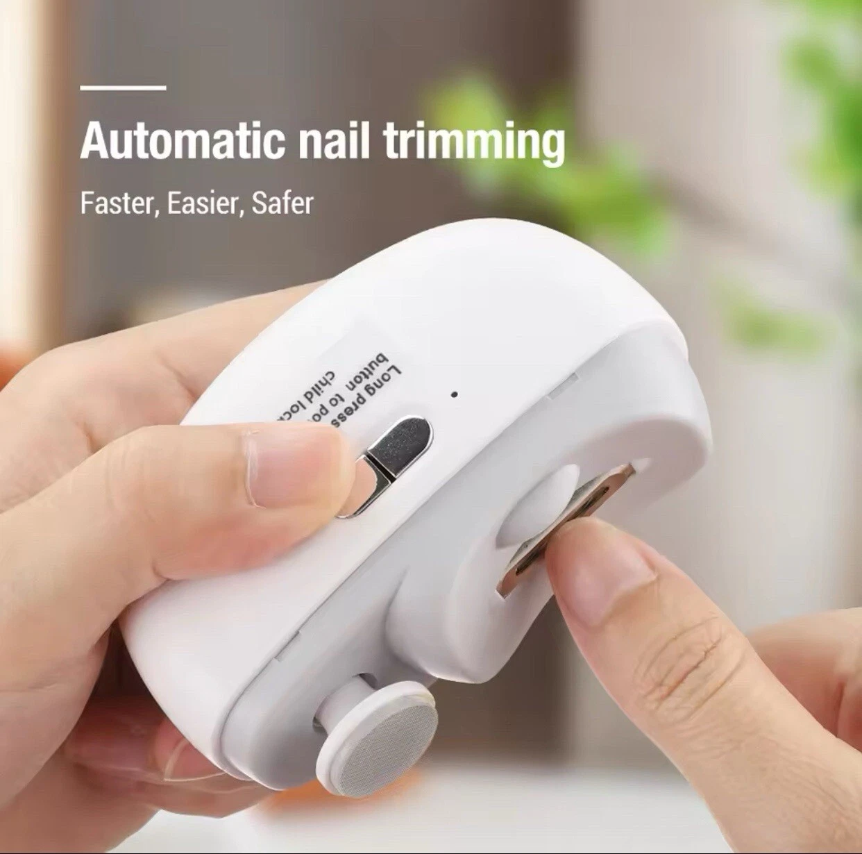 Electric Nail Clippers 3in1 Trimmer Polishing with Lights Baby Adults Manicure
Opens in a new window