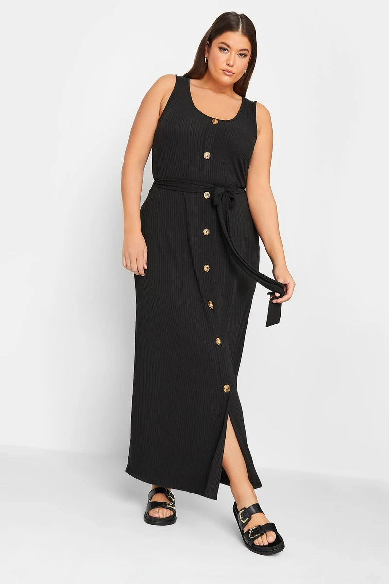 Plus size top ribbed dress