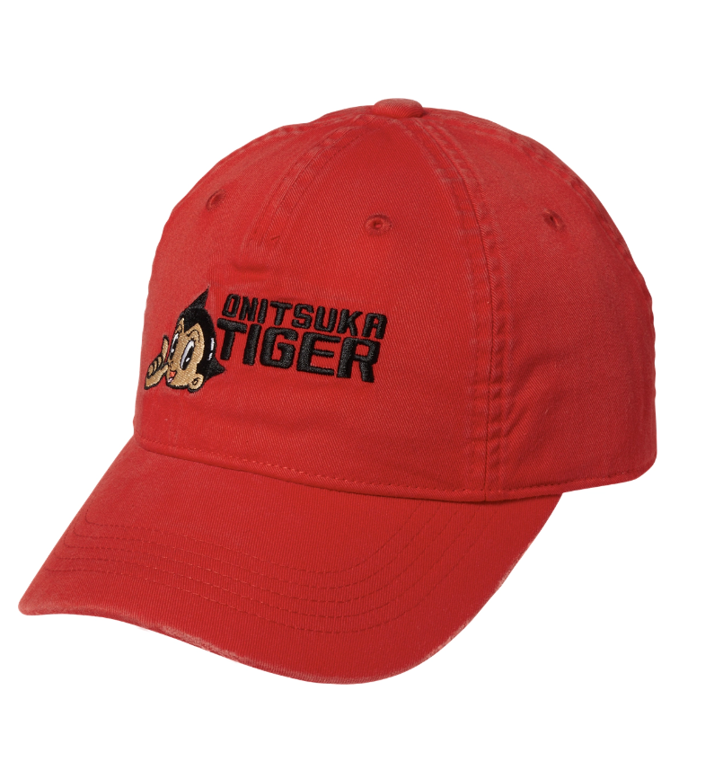 ONITSUKA TIGER アトムコラボ CAP Onitsuka Tiger X Astro Boy Collaboration Washed Cap, Red