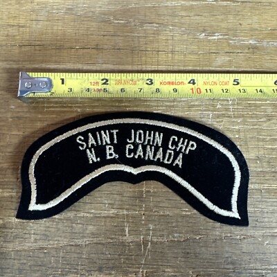 Harley Davidson HOG Saint John CHP N. B. Canada Chapter Vest 5 x 2'' Patch