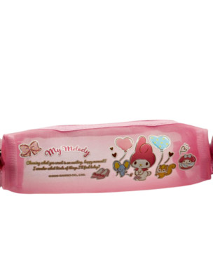 My Melody PENCIL POUCH (Mesh) NEW/NWOT Zipper Close PINK 2023 Sanrio BAG/CASE