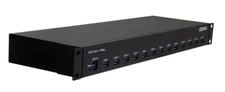 SEDNA - 19 Inch 1U Rack Mount 13 Port USB 3.2 Gen II Hub (10Gbps)