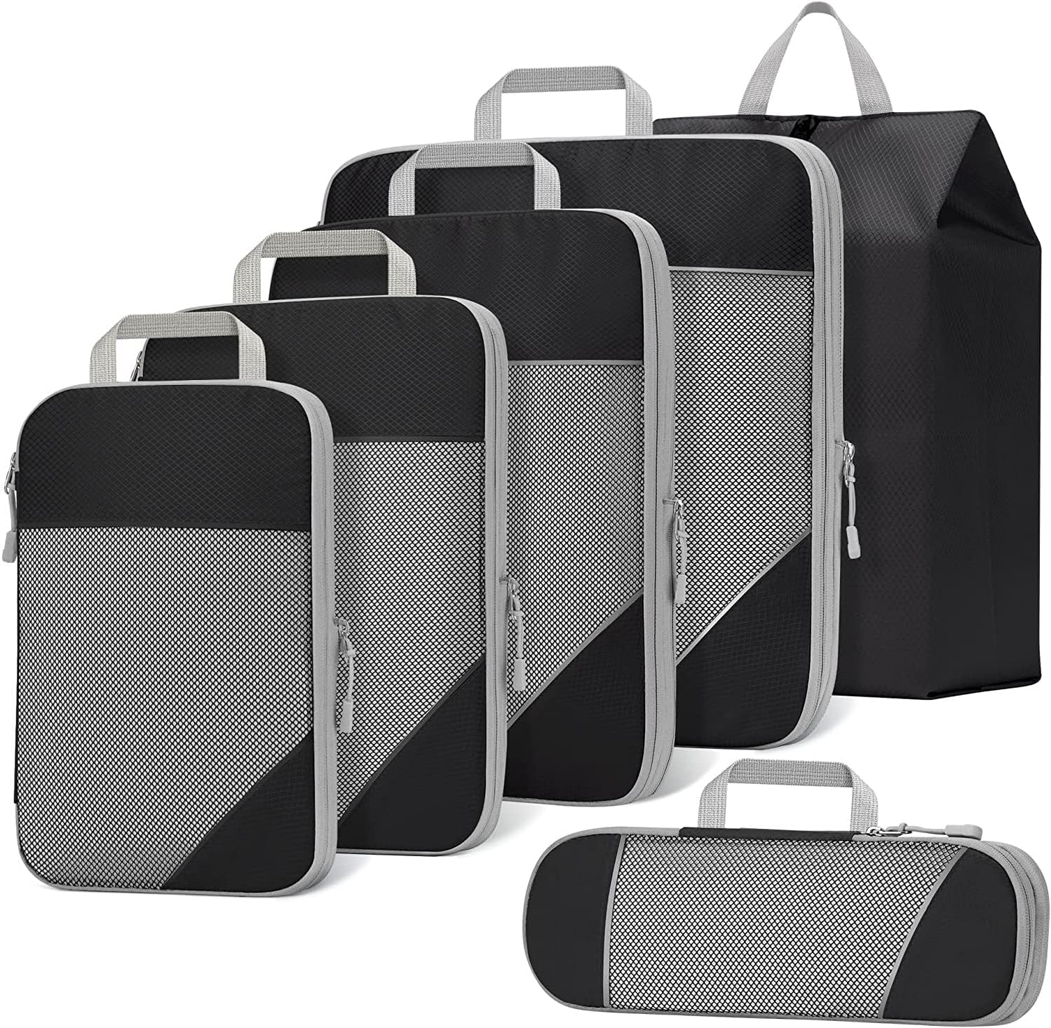 Compression Packing Cubes, Set of 6  Travel Packing Organisers Travel Packing Cu