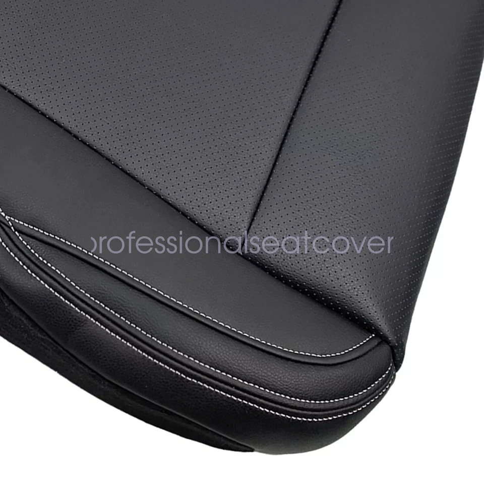 Cubierta de asiento de cuero negra para Ford F250 Super Duty 2017-2022 Foto 3 de 4