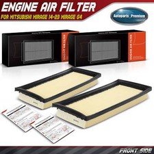 2x Engine Air Filter for Mitsubishi Mirage 14-23 Mirage G4 1.2L Flexible Panel