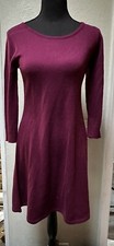 By & By Sweater Dress Size S Short Knit Skater Women's Size Small Maroon