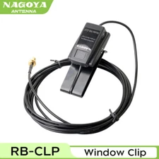 NAGOYA RB-CLP SMA-F Window Clip Mount Bracket RG-174 3M Cable for Antenna