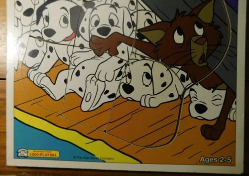 Walt Disney's 101 Dalmatians "Hiding From Cruella" 9 Piece Wood Puzzle Playskool - Picture 3 of 3