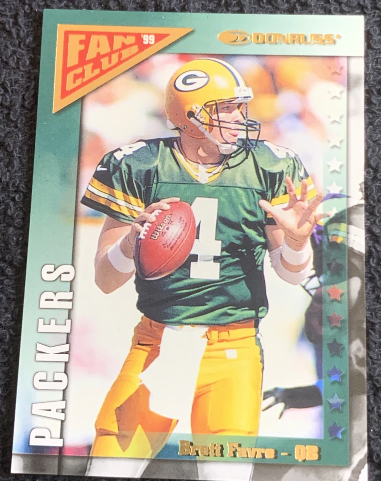 1999 Donruss Fan Club Brett Favre #/5000 Packers #FC4 - Image 2 of 4