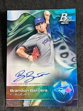 2023 Bowman Platinum TOP PROSPECT FOIL AUTO Brandon Barriera