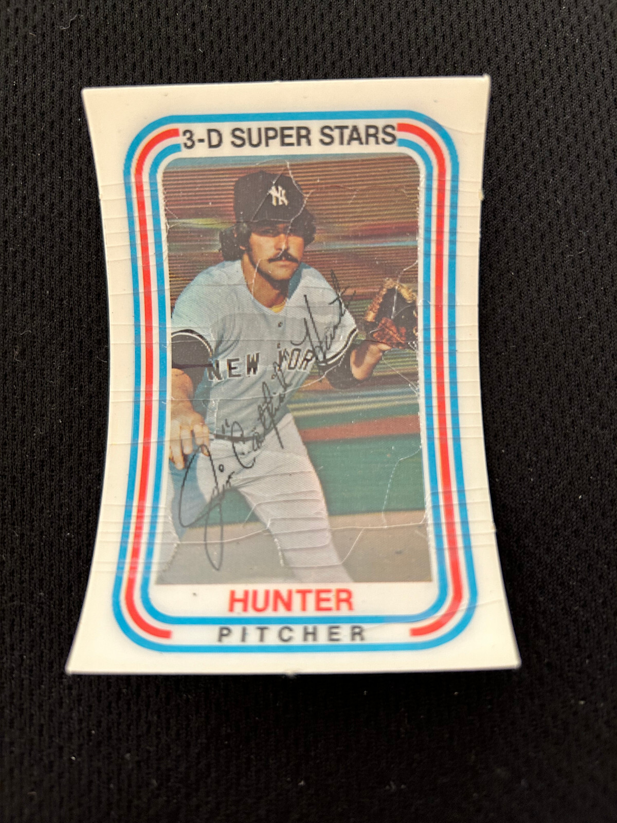 JIM CATFISH HUNTER NEW YORK YANKEES 1976 3D KELLOGGS SUPER STARS