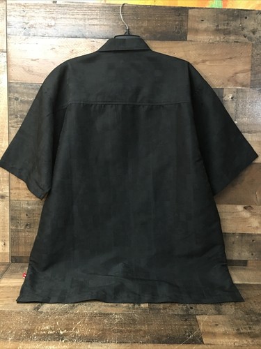 Mecca Shirt Men Large Black Geometric Logo Camp Shirt Coastal Streetwear - Picture 5 of 5