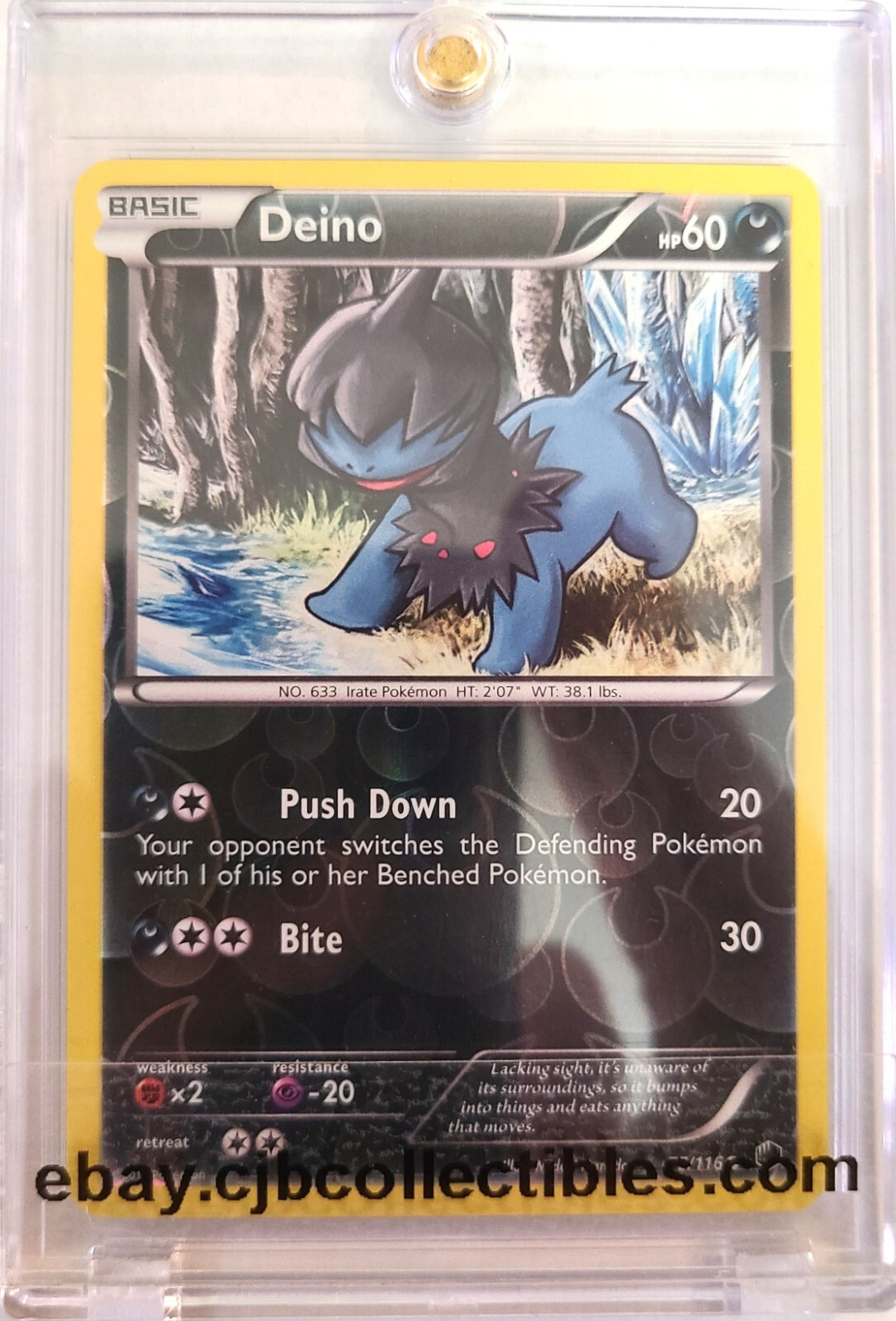 Pokémon DEINO 75/116 Reverse Holo Plasma Freeze - Near Mint 🍒