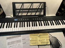 Keyboard Digital Piano 88 Keys Sustain Pedal Power Cord MP3 Practice Black