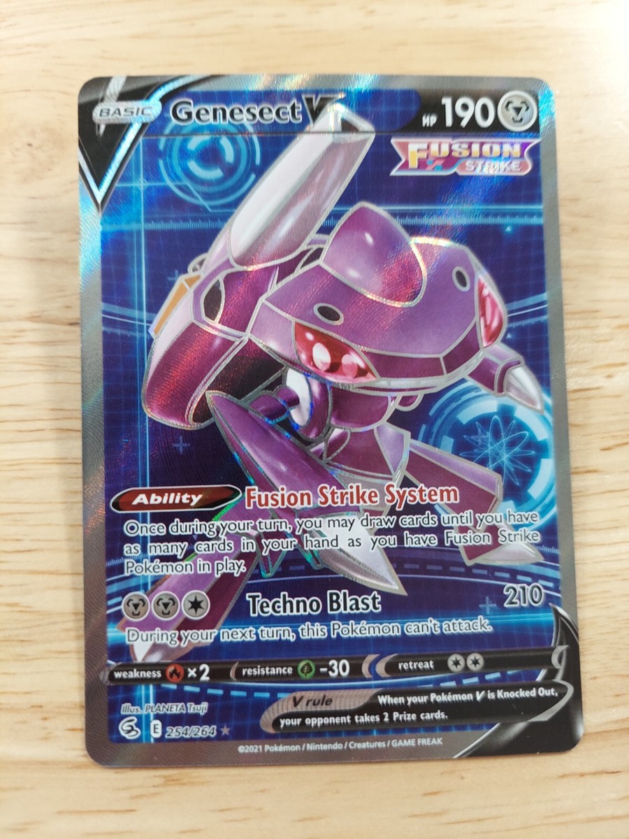 genesect v pokemon card value 085/132 Genesect V Fusion Strike – CRAM Collect