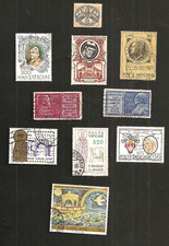 ITALIE POSTE VATICANE COLLECTION 10 TIMBRES