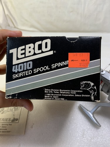 Zebco 4010 Skirted Spool Spinning Reel 1982 Vintage Made in Japan - NEW! - Picture 12 of 12