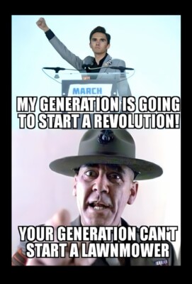 My Generation To Start Revolution! Your Generation Can't Start Mower  MAGNET