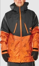 THIRTYTWO Men's TM-3 Jacket - BLACK/ORANGE - Medium - NWT