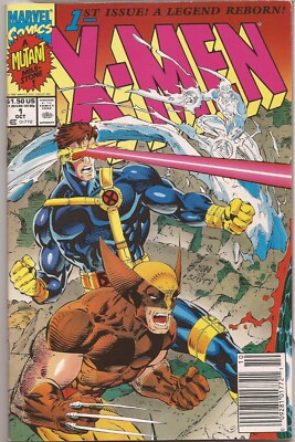 X-MEN #1 – WOLVERINE & CYCLOPS COVER – JIM LEE ART – 1991 – CHROME | eBay