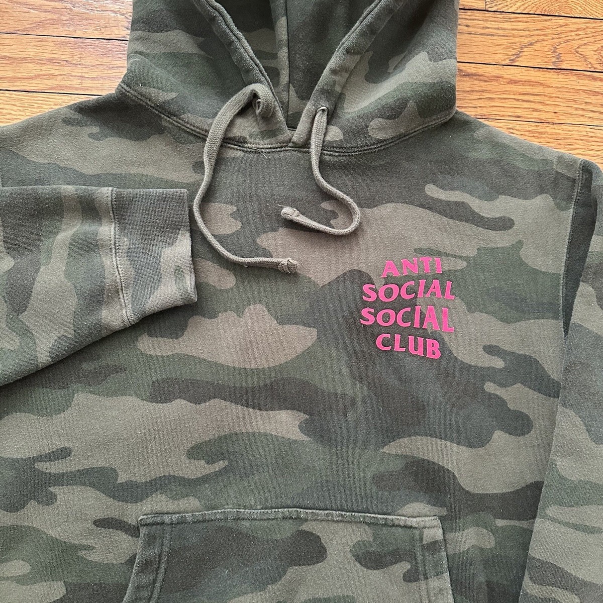 Anti Social Social Club Camo Hoodie Size XS Small Streetwear
