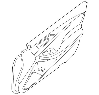 Genuine Nissan Door Trim Panel 80901-9DJ4A