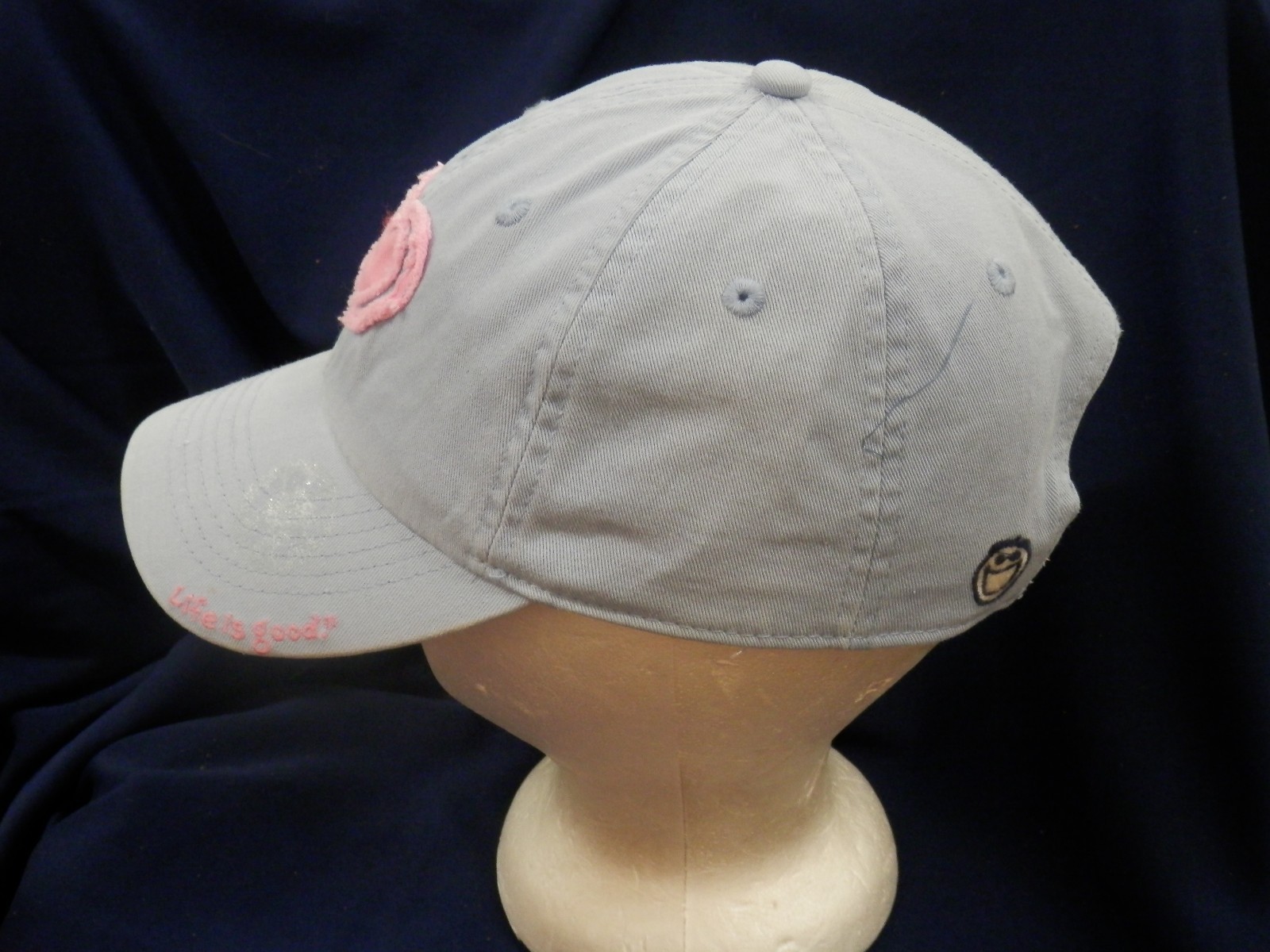 trucker hat baseball cap LIFE IS GOOD women sized hat good quality rare rave image 2