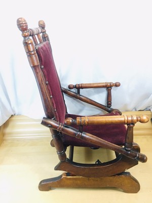 1800-1899 - Antique Platform Rocking Chair