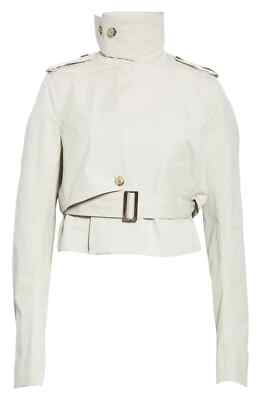 AUTH Rick Owens Crop Trench Jacket Size 44 EU