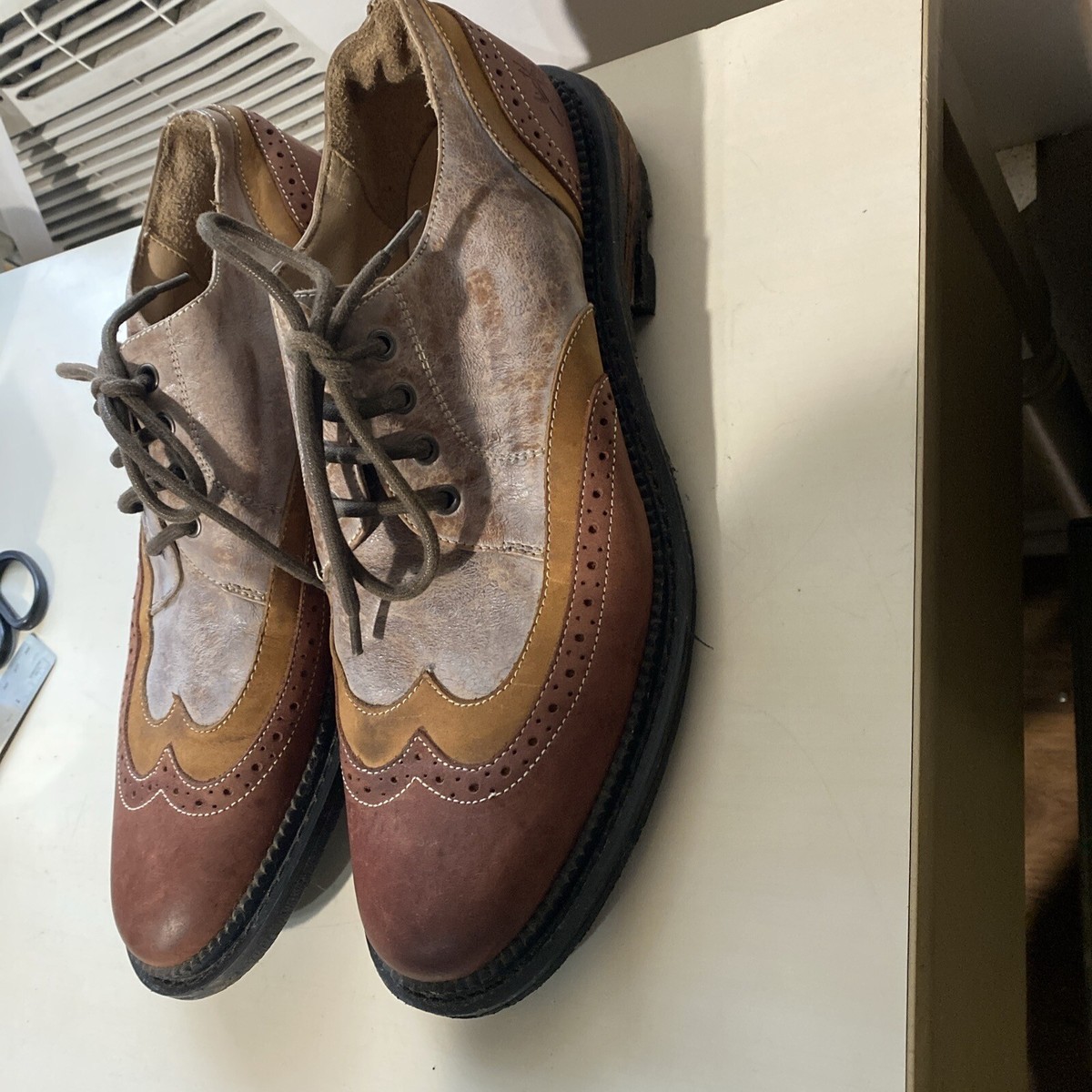 John Fluevog Guardian Angel Nathaniel Double Wingtip Derby  display picture 2