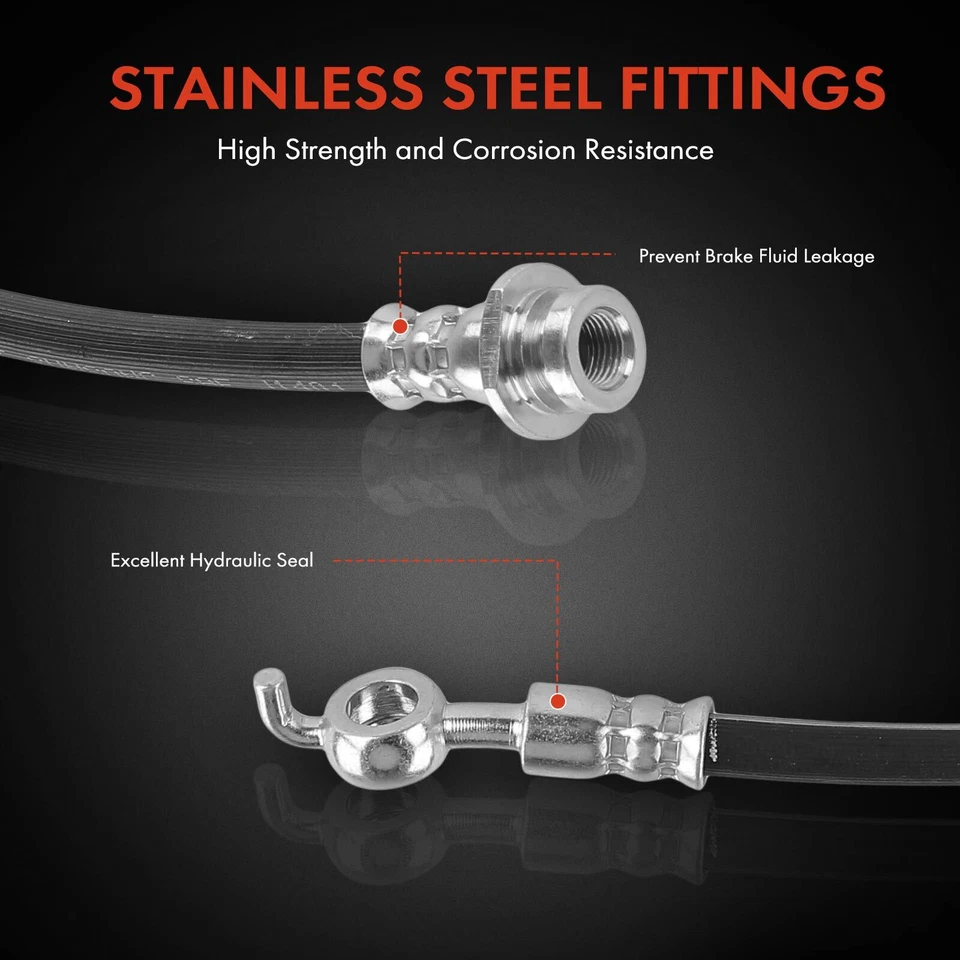 Nueva manguera hidráulica de freno 2x para Honda Passport Isuzu Axiom delantera izquierda y derecha Foto 4 de 4