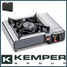 Fornello a gas da campeggio fornellino portatile butano cucina 1 fuoco valigetta